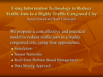 Using Information Technology to Reduce Traffic Jam in a Highly