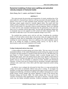 Numerical modeling of shear-wave splitting and azimuthal