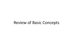 Review of Basic Concepts