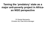 Taming the ‘predatory’ state as a major anti