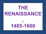the renaissance, 1485-1660