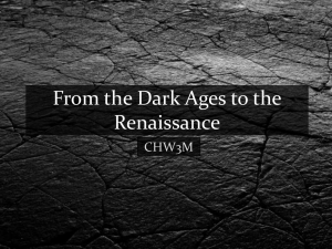 4.8 dark ages to renissance