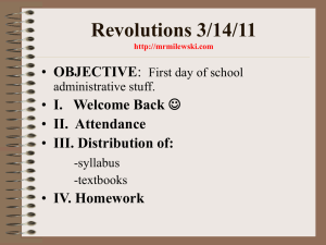 Answer questions (1-7)* p.349 3.) Read Ch#14 sec#2