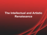 The Intellectual and Artistic Renaissance
