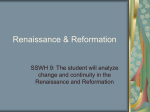 Renaissance & Reformation