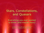 Stars, Constellations, and Quasars