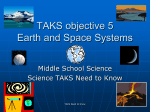 TAKS objective 5 Earth and Space Systems