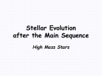 Stellar Evolution after the Main Sequence