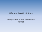 Life and Death of Stars