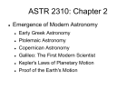 ASTR 2310: Chapter 2