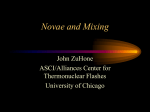Novae and Mixing - University of Chicago