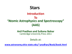 Astro-Spectroscpy