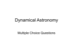 Dynamical Astronomy - University of Glasgow