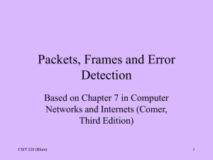 Error checking and Ethernet