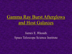 Gamma Ray Burst Afterglows and Host Galaxies