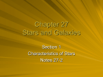 Chapter 27 Stars and Galaxies