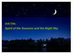 Unit Title: Spirit of the Seasons and the Night Sky