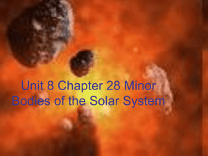 Unit 8 Chapter 28 Minor Bodies of the Solar System