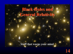 Black Holes and General Relativity