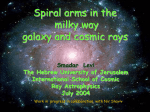 Spiral arms in the milky way galaxy and cosmic rays