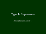 Type 1a Supernovae - RanelaghALevelPhysics
