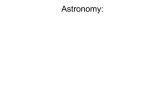 Astronomy - Wappingers Central School District