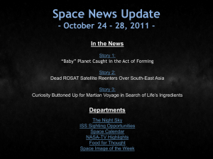 ISS Sighting Opportunities