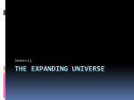 The expanding universe