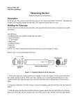 Observing the Sun Description