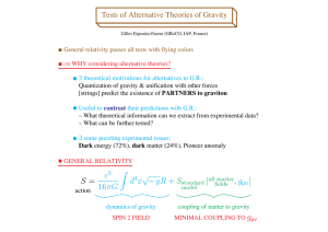 Tests of Alternative Theories of Gravity
