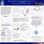 A Decade in the Life of the Massive Black-Hole Binary... Silas Laycock !