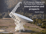 Interpretation and prospects 21 cm Intensity mapping with the Green Bank Telescope: