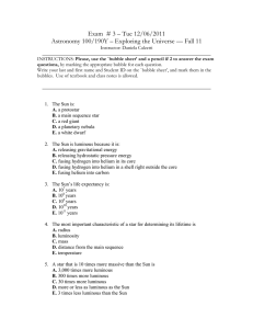 Exam  # 3 – Tue 12/06/2011