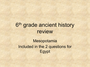 6th grade ancient history review