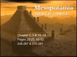 2. History: Mesopotamia 3000-1600