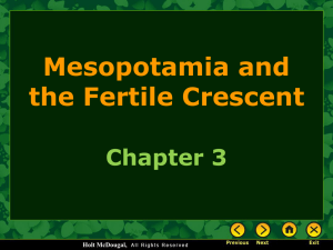 Holt McDougal, Mesopotamia and the Fertile