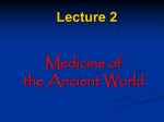 2 Medicine in the countries of Ancient World