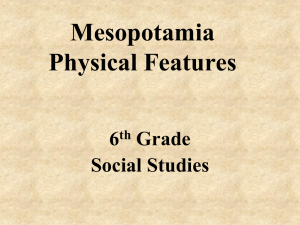 Mesopotamia Physical Features