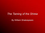 The Taming of the Shrew - Pleasant Valley High School