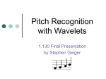 Pitch Recognition with Wavelets