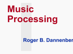 Digital Music and Music Processing