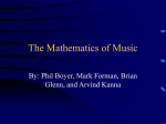 The Mathematics of Music