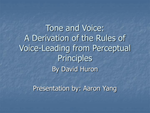 Tone and Voice: A Derivation of the Rules of Voice