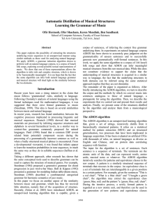 Automatic Distillation of Musical Structures: Learning the Grammar of Music