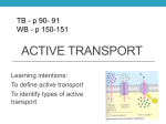 Active Transport