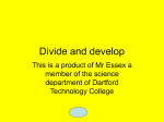 Divide and develop - Teachnet UK-home