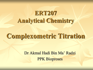 Complexometric Titration