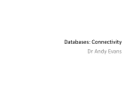 Database Connectivity