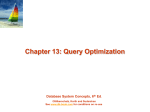 Chapter 14: Query Optimization