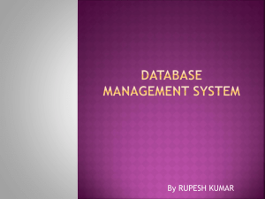 Database management system - Augment Systems Private Ltd